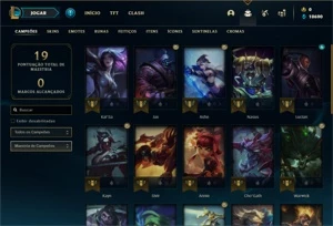 Conta ouro 2 com 26 Champs e 2 Skins - League of Legends LOL
