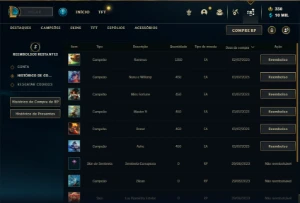 Conta ouro 4 com 22 Champs e 1 Skin + 350 RP - League of Legends LOL
