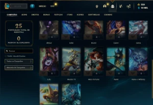 Conta ouro 4 com 22 Champs e 1 Skin + 350 RP - League of Legends LOL