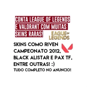 Conta League of Legends com skins raras! Servidor BR! LOL