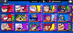 Conta Brawl Stars 77K | 106 Brawlers | 74 Hiper | 331 Skins