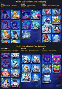Conta Brawl Stars 77K | 106 Brawlers | 74 Hiper | 331 Skins