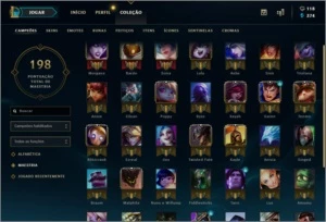 Conti Lol Gold 1 8 Skins Emotes Mmr Alto - League of Legends