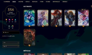 Conta Platina 4 - 378 SKINS - League of Legends LOL