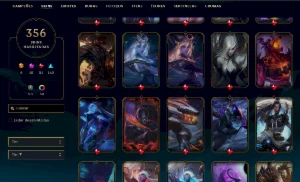 Conta Platina 4 - 378 SKINS - League of Legends LOL