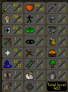 Conta pra pk F2p ou pvm p2p - Runescape RS