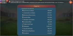 CONTA LORDS MOBILE COM 300M DE PODER COM 500k DE CADA T4 ETC
