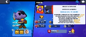 Conta de Brawl Stars 19k de troféus e 4 lendarios de 2020