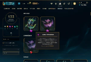 Conta lol + de 800 skins, elo alto e valorant com mt skin - League of Legends