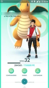 Conta Pokémon Go Lv 32 Sem Time - Premium