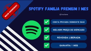 PROMOÇÃO!! Spotify Premium familia 1 mes (na sua conta) - Assinaturas e Premium