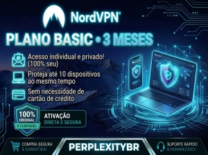 Nord Vpn • Assinatura Basic • 3 Mes/30 dias de garantia! - Assinaturas e Premium