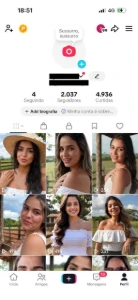Conta Do Tiktok Com Shop Ativo +2K Seguidores