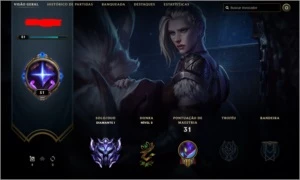 CONTA D1 GANHANDO 20 PDL+ MMR BOM - League of Legends LOL
