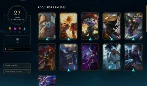 conta league of legends 2 skins vitoriosas LOL
