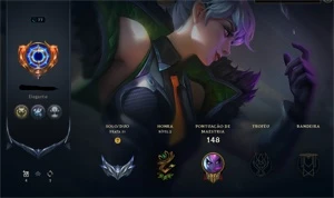 conta league of legends 2 skins vitoriosas LOL