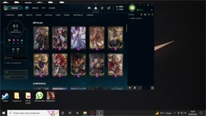 CONTA DE LOL PRATA COM 10 SKINS PRESTIGIOS 170 ESSENCIAS MIT - League of Legends