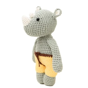 Rinoceronte Esverdeado em Crochê Amigurumi - Artesanato e Personalizados