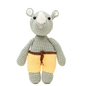Rinoceronte Esverdeado em Crochê Amigurumi - Artesanato e Personalizados