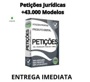 Petições Jurídicas + 43.000 Modelos - 100 % Editáveis