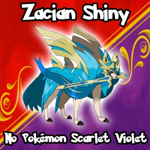 Zacian Shiny para Pokémon Scarlet Violet