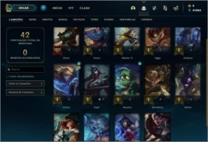 Conta nível 30 com vários campeões e 40k de essência - League of Legends LOL