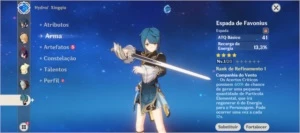 Conta com Hutao + espinha celestial AR 12 - Genshin Impact
