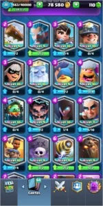 clash royale todas as cartas