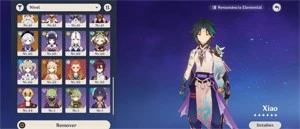 Conta Genshin AR 56 XIAO ZHONGLI YOIMYA MONA KEQING VENTI - Genshin Impact