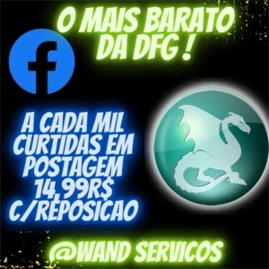 CURTIDAS EM POSTAGEM FACEBOOK ! O MAIS BARATO DA DFG !! - Redes Sociais