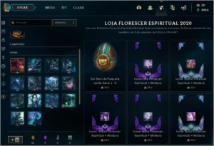 Conta League of Legends Ouro II, 55 campeões, Skins caras LOL