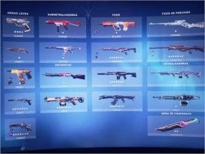 Conta Valorant com mais de 1300 reais em skins.