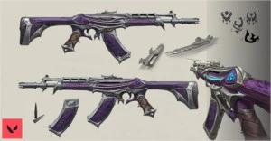 Conta Valorant com mais de 1300 reais em skins.