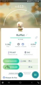 Rufflet shiny - Pokemon GO