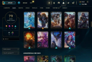 Conta Lol de 2013, 79 skins | 2,5k RP |  Cromas etc - League of Legends