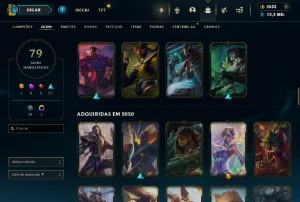 Conta Lol de 2013, 79 skins | 2,5k RP |  Cromas etc - League of Legends