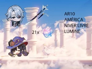 AR10 - Ayato + Maremoto Futsu + Mona + 21 tiros - Genshin Impact