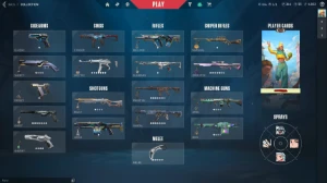 Conta de valorant com varias skins