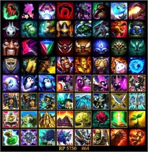 Possui os conteúdos das imagens - League of Legends LOL