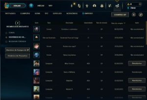 Mestre com 20 Champs e 37 Espolios - League of Legends LOL