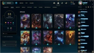 Conta de lol platina 2 com 53 skins + conta valorant plat 1 - League of Legends