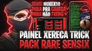 painel xereca trick Android e iOS 100% HS🍓 - Free Fire