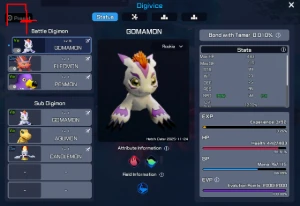 Conta Iniciante Digimon Super Rumble - Servidor 1 Koromon