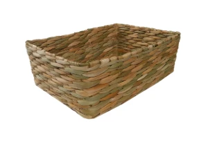 Cesta Organizadora de Palha de Taboa 20x16x10