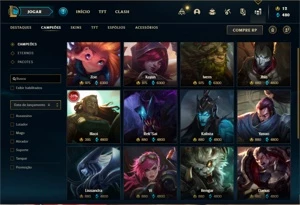 Conta prata 4 com 150 Champs e 147 Skins  ( MAIN SUPORTE ) - League of Legends LOL
