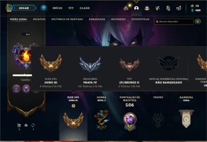 Conta prata 4 com 150 Champs e 147 Skins  ( MAIN SUPORTE ) - League of Legends LOL