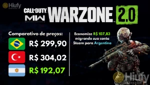 Mudança de região Steam ou Epic Games