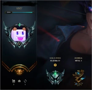 Conta com 261 skins platina 3 ryze triufante - League of Legends LOL