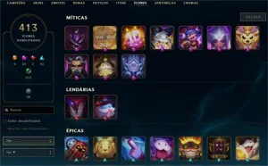 Conta LoL season 5 - League of Legends
