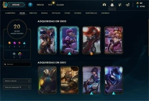 Conta league of legends Platina com MMR bom LOL